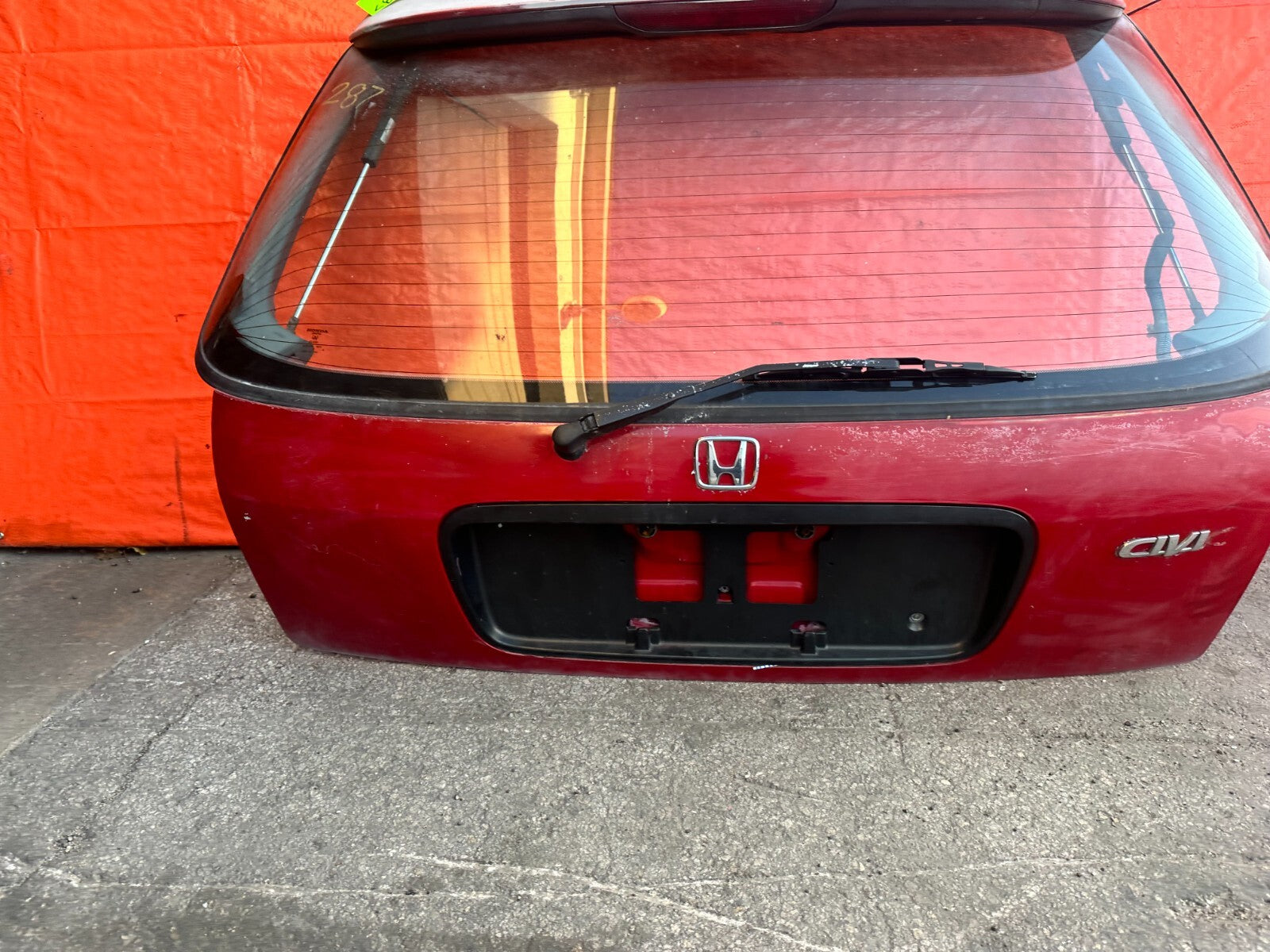 96 00 HONDA CIVIC   REAR HATCH BACK HATCHBACK TAIL GATE TAILGATE TRUN OEM #2874
