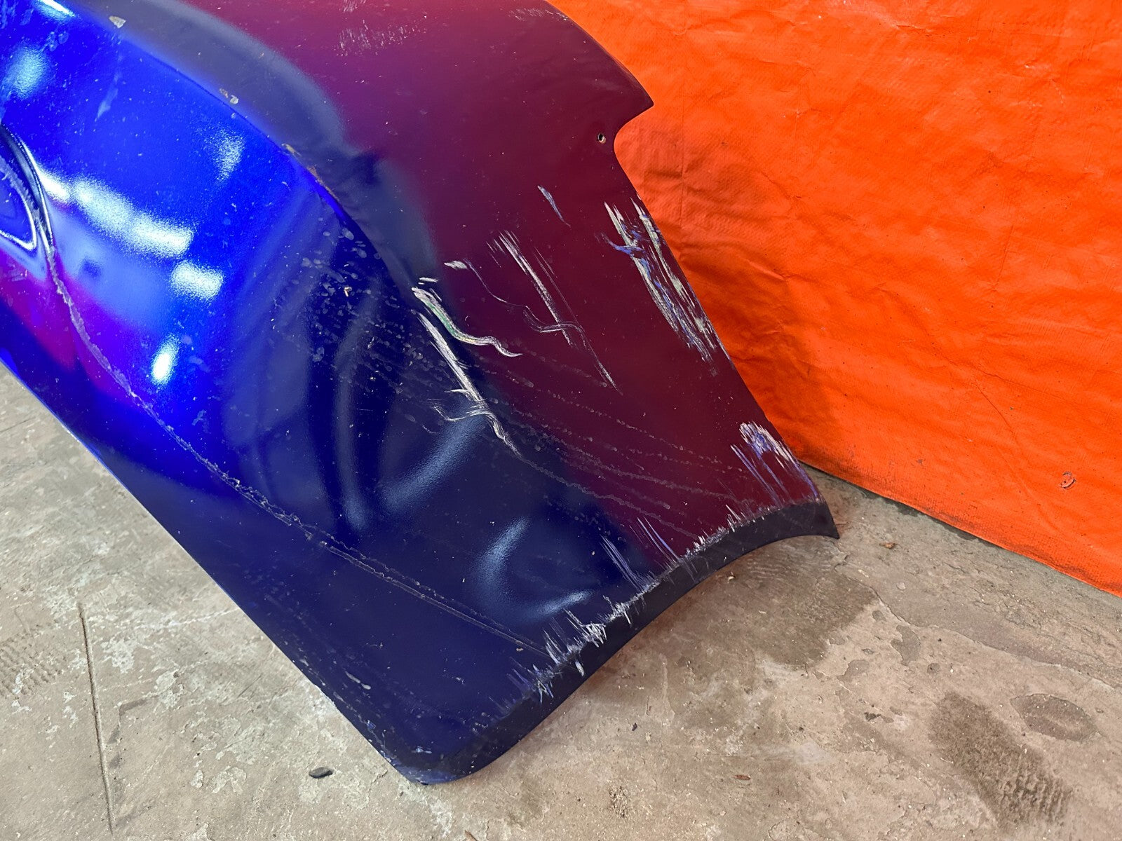 08 15 INFINITI G37 & Q60   2D COUPE   REAR BUMPER COVER   BLUE COLOR   OEM #2076