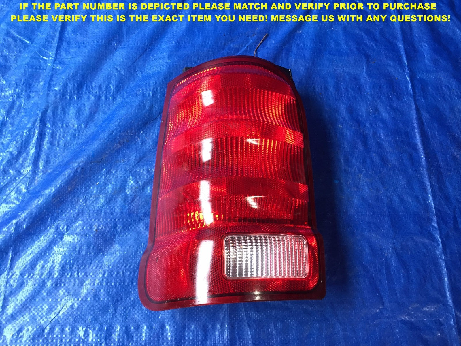 OEM 2001 2002 2003 01 02 03 FORD EXPLORER PASSENGER RIGHT TAIL LIGHT 7B0