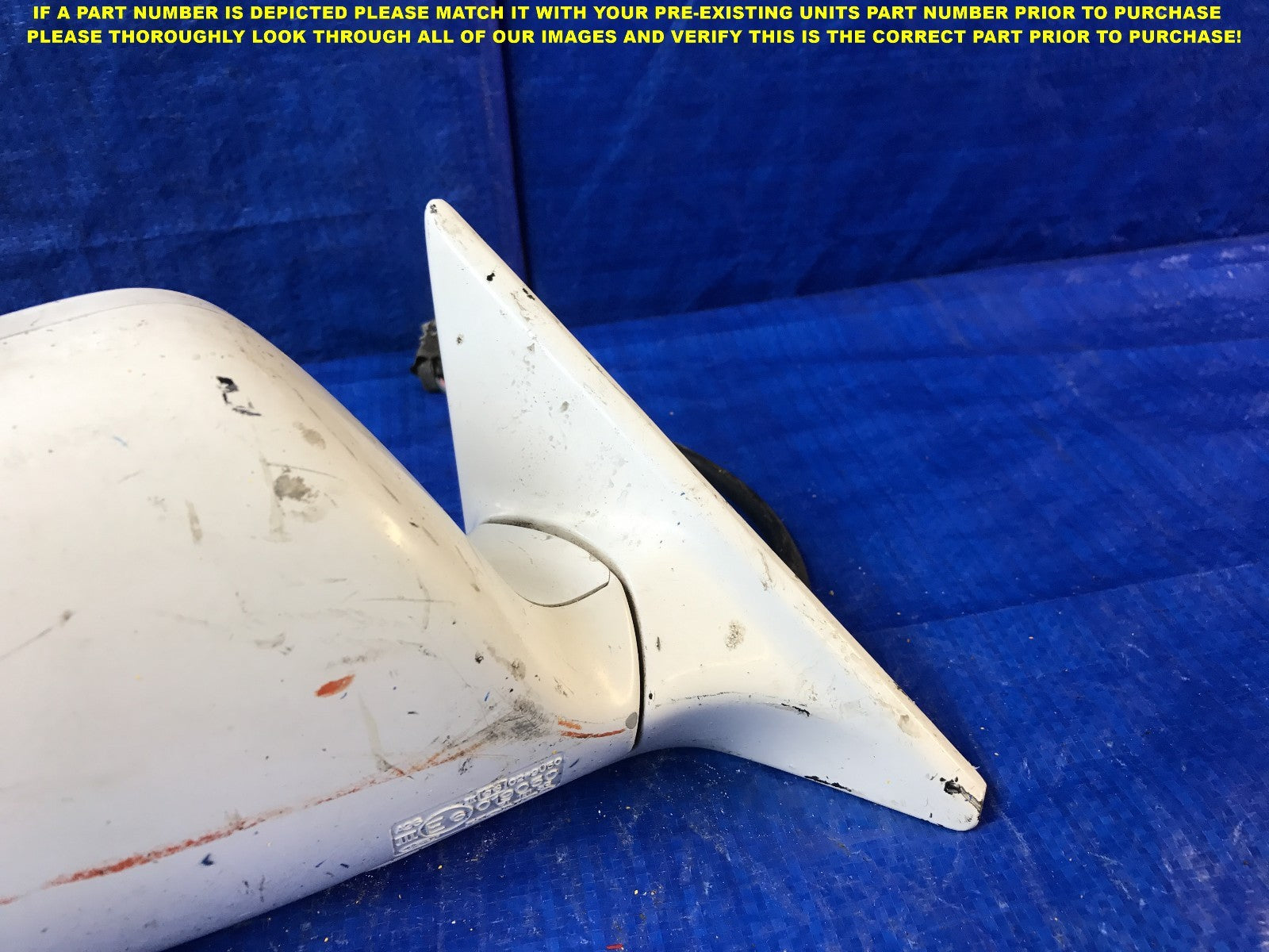 OEM 1992 1993 1994 ACURA VIGOR PASSENGER RIGHT SIDE VIEW MIRROR E6019050   3