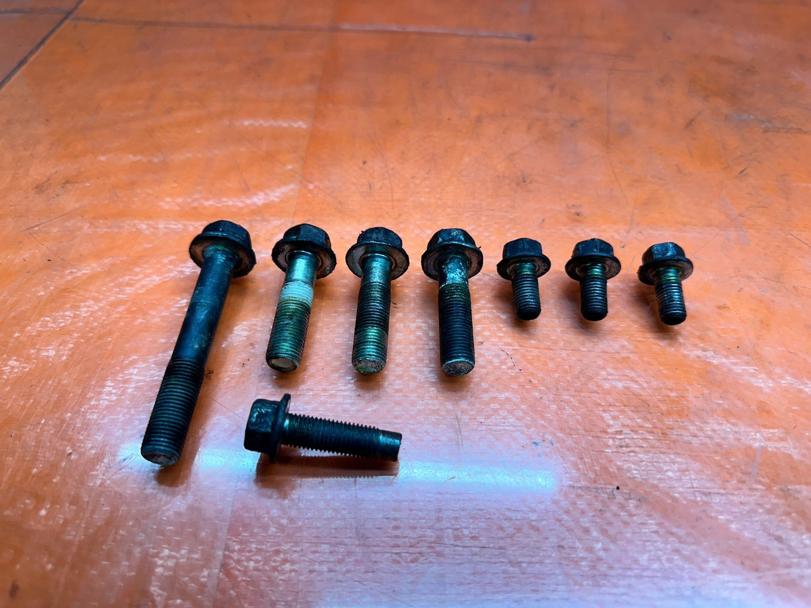 04-05 ACURA TSX 2.4L K24A2 FRONT ENGINE MOTOR MOUNT BOLTS HARDWARE OEM #3395