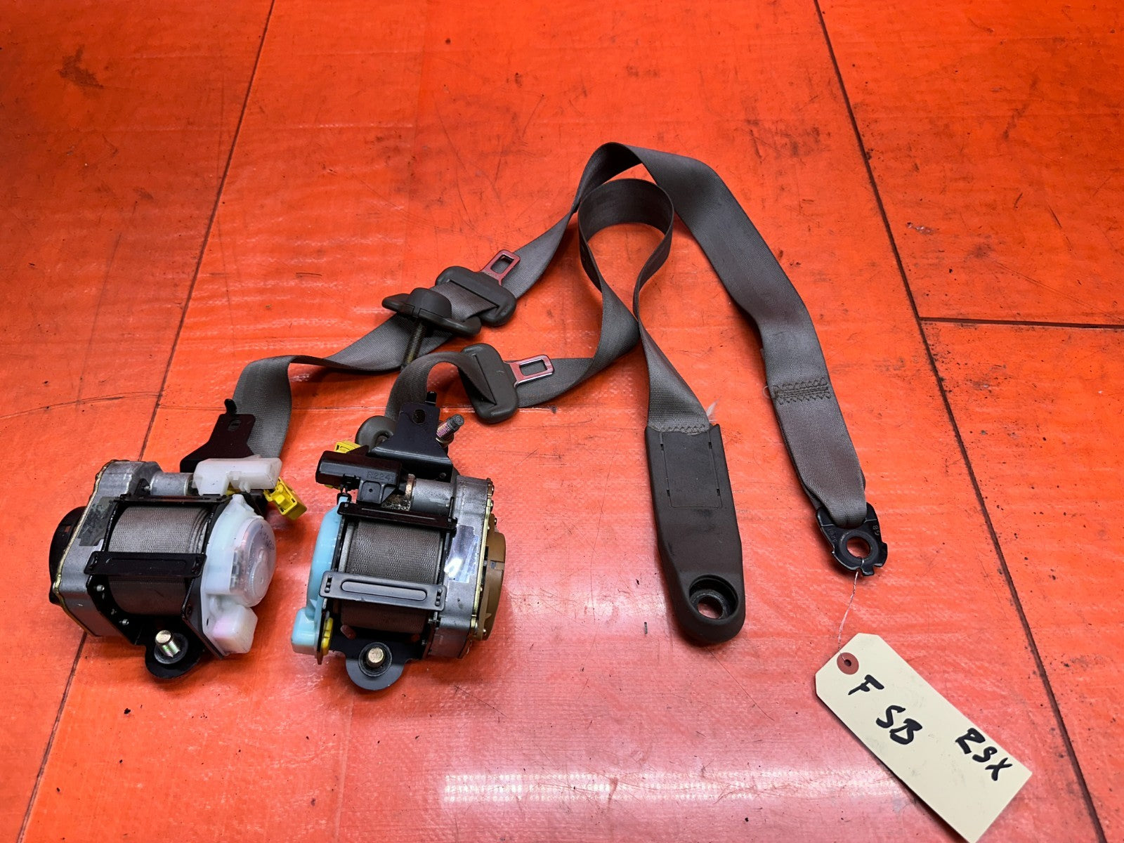 02-06 ACURA RSX 2.0L FRONT SEAT BELT RETRACTORS SET DRIVER PASSENGER OEM #RSX0