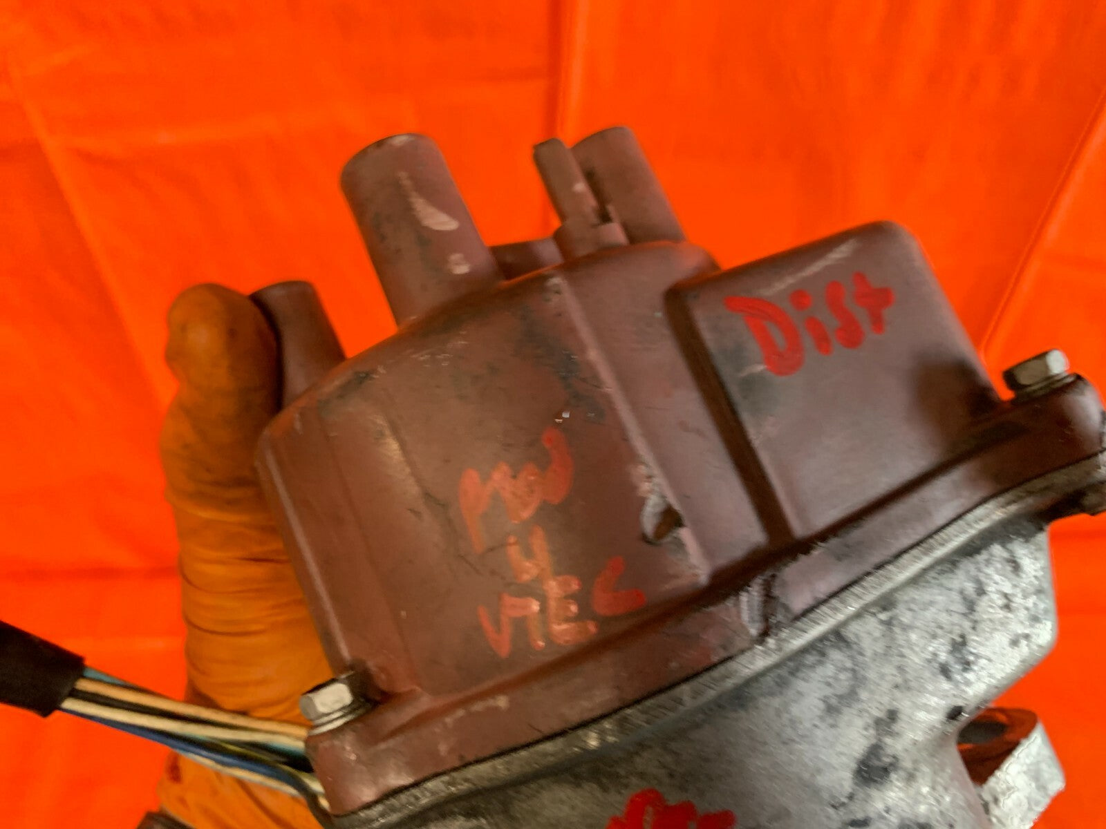 TD85U DISTRIBUTOR   CUT HARNESS   CUT AND MODIFIED FOR VTEC HEADS   AS IS7