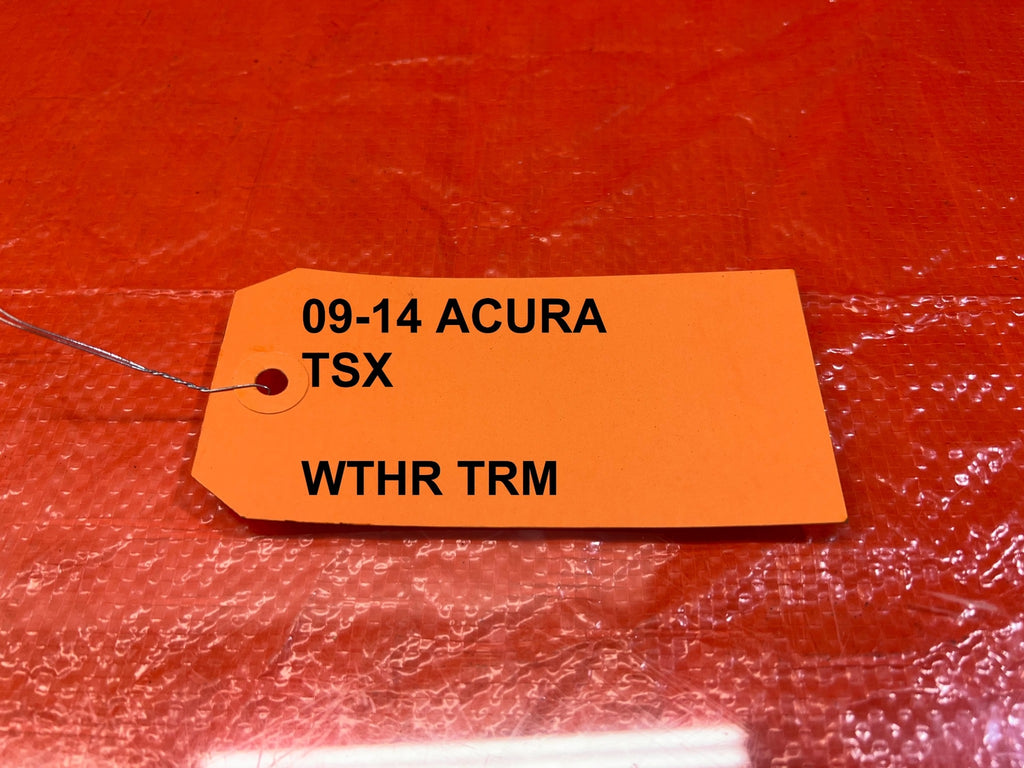 09 14 ACURA TSX   PASSENGER RIGHT FRONT WINDOW GLASS RUN CHANNEL   OEM #23412