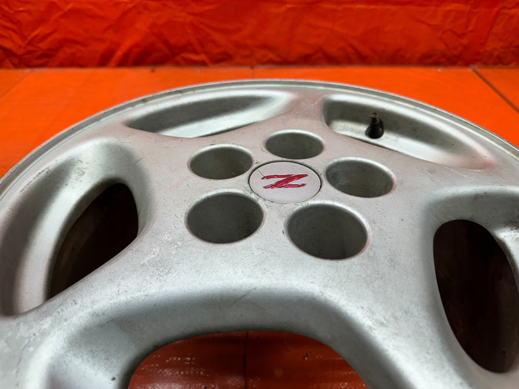 90 96 NISSAN 300ZX Z32 16" 5 SPOKE ALLOY WHEEL RIM OEM #85 11