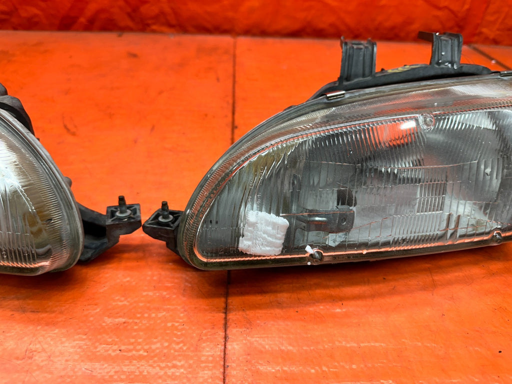 1992-1995 HONDA CIVIC 2D 3D HEADLIGHTS CORNER LIGHTS PAIR SET OEM #3337