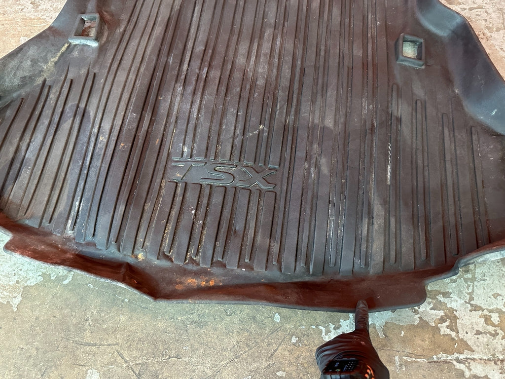 04 08 ACURA TSX   REAR TRUNK FLOOR MAT ALL WEATHER RUBBER LINING   OEM #1967