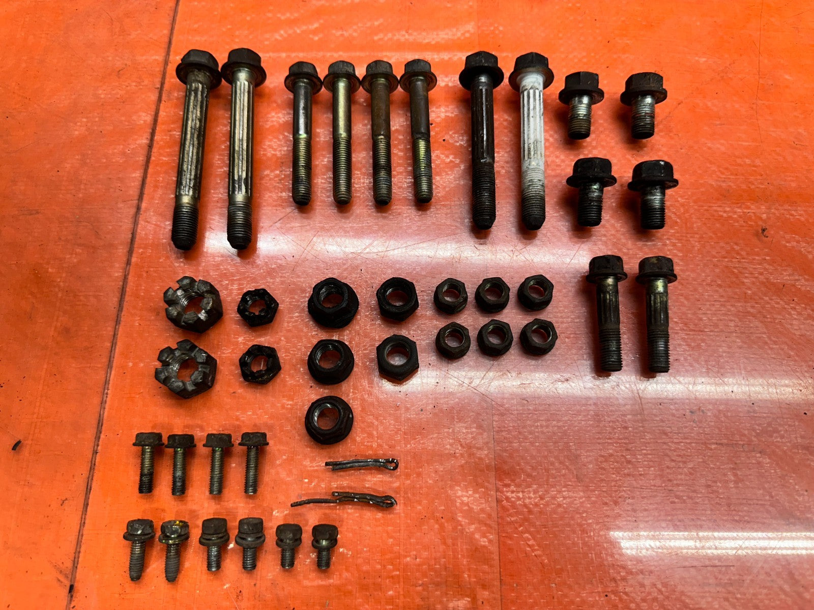 97 01 HONDA PRELUDE 2.2L FRONT KNUCKLE SPINDLE CONTROL ARM BOLTS OEM #3364