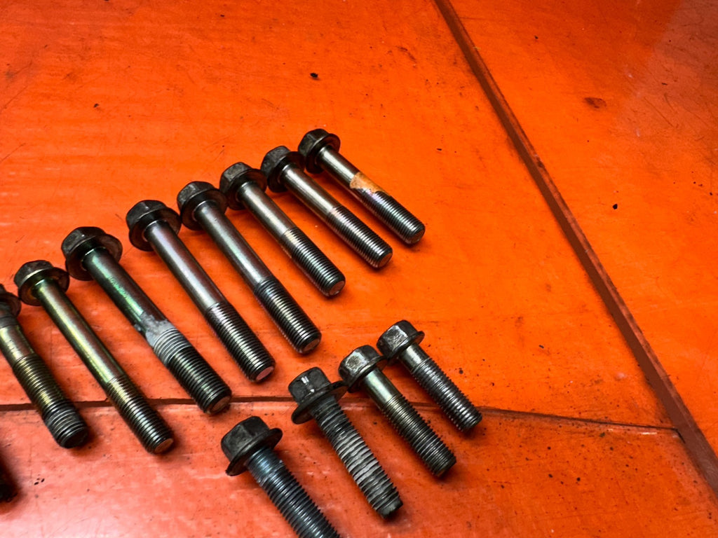 00 03 HONDA S2000 AP1 MT MANUAL TRANSMISSION BELL HOUSING BOLTS HARDWARE 3377