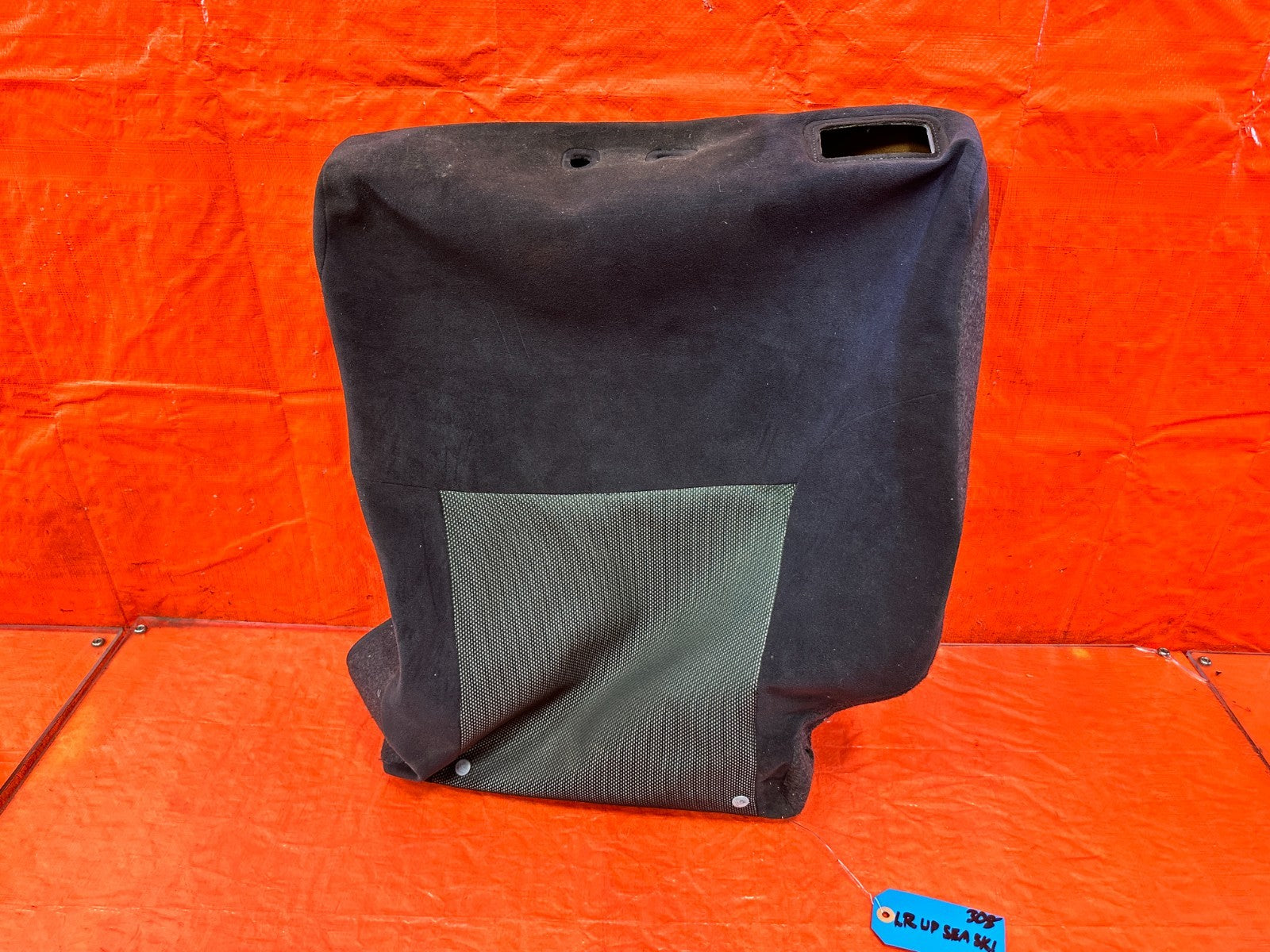 02 05 HONDA CIVIC SI EP3 DRIVER LEFT REAR UPPER SEAT SKIN WRAP COVER OEM 3080