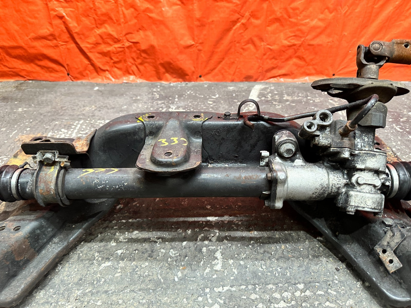 92 95 HONDA CIVIC FRONT SUBFRAME W/ RACK & CONTROL ARMS EKK2 K SWAP OEM #33315