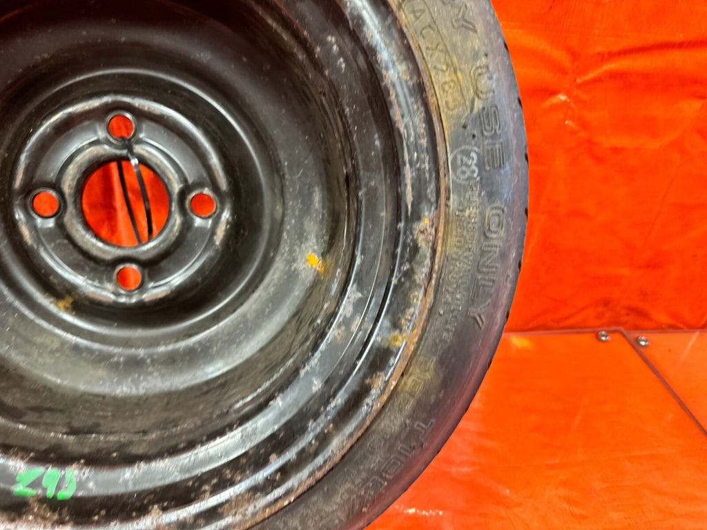 92 00 HONDA CIVIC   4x100   EMERGENCY / BACK UP / SPARE TIRE   OEM FACTORY 2958