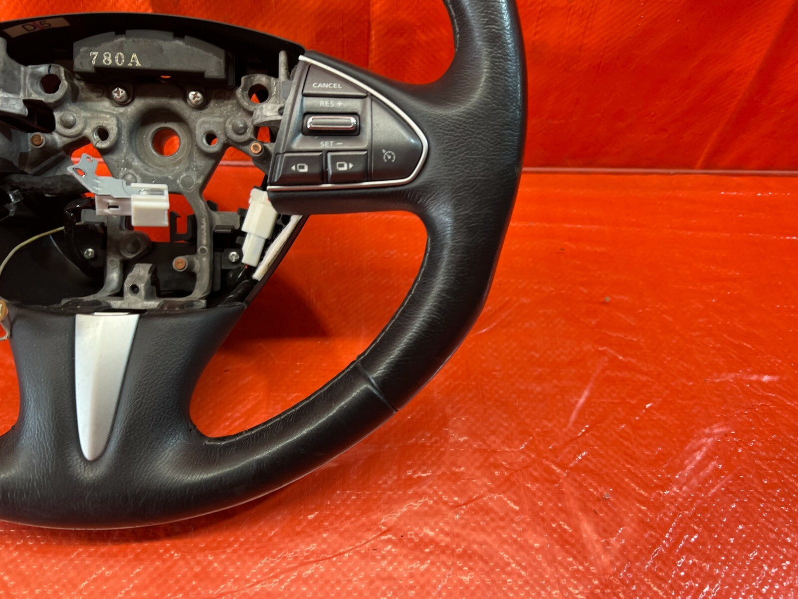 2017 17 INFINITI Q50 RED SPORT 400 RWD   STEERING WHEEL   NON HEATED   OEM #1132