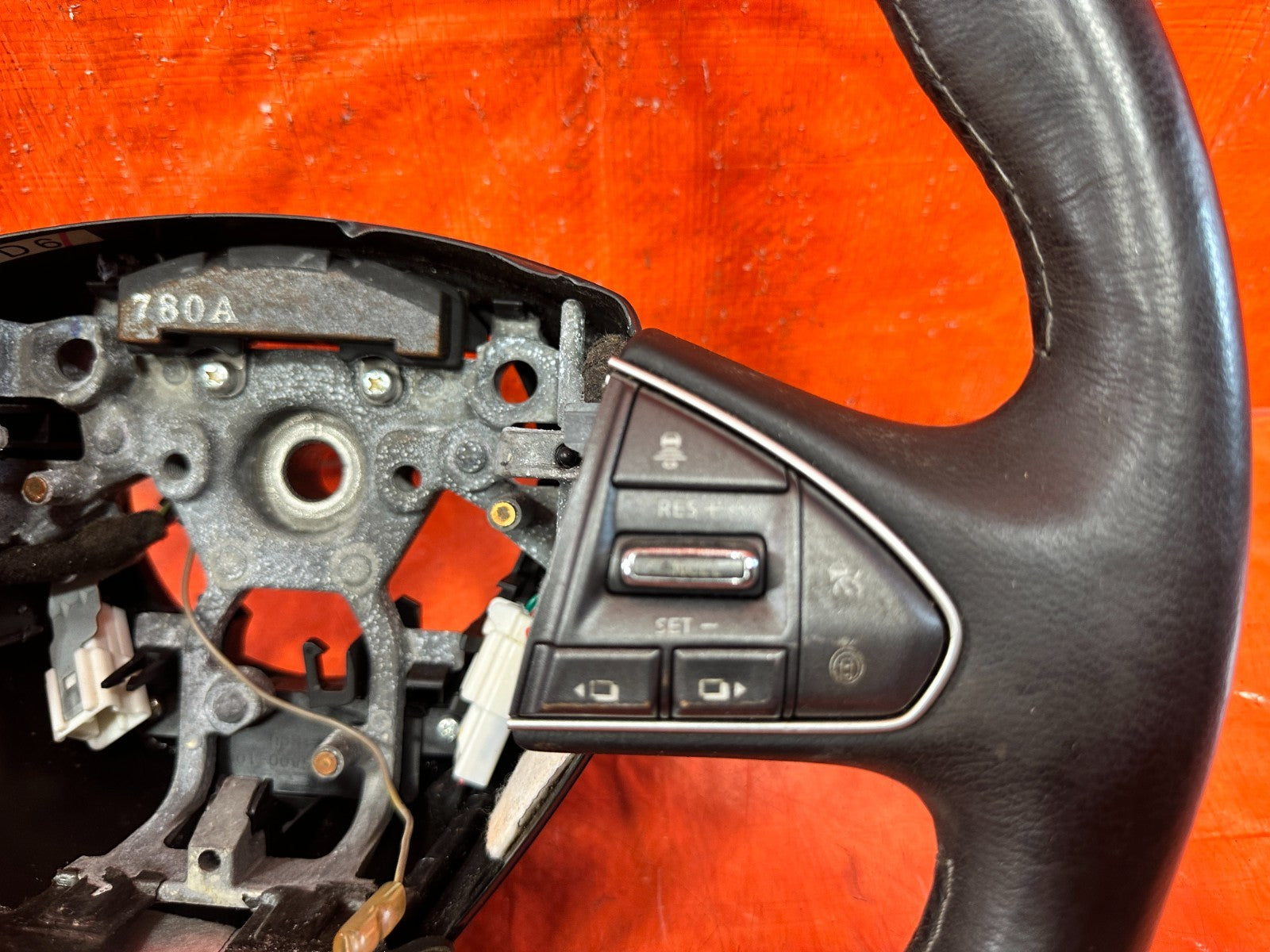 2016 16 INFINITI Q50 RED SPORT 400 RWD   STEERING WHEEL   NON HEATED   OEM #3141