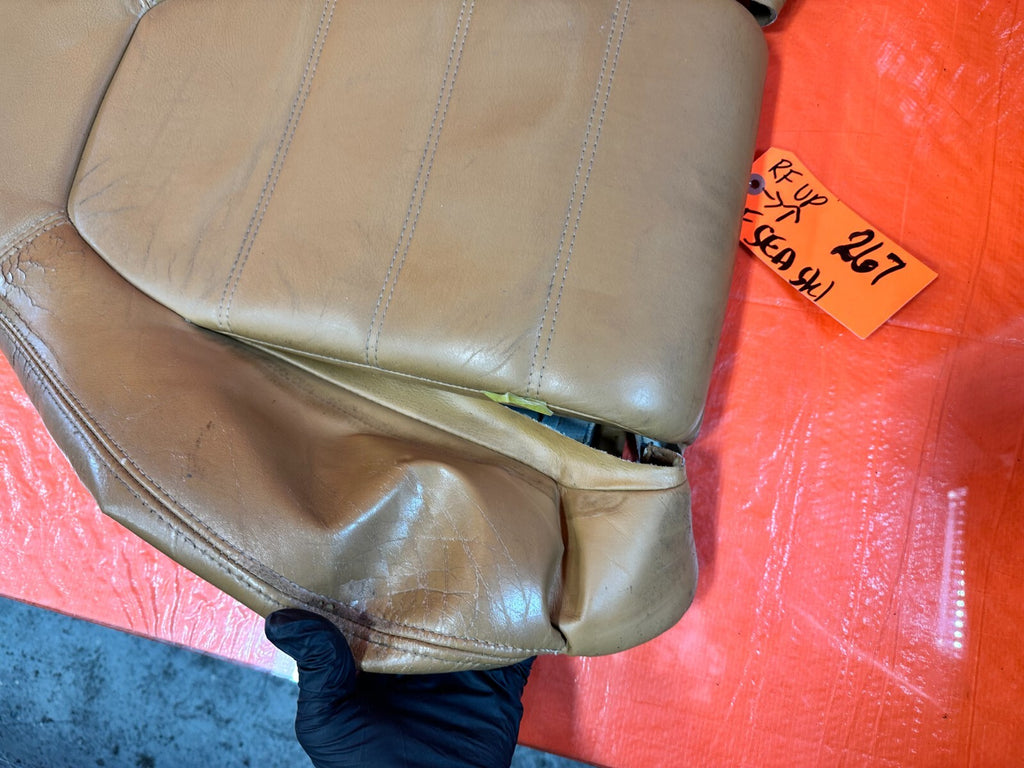 1993 93 MAZDA MX 5 MIATA   PASSENGER RIGHT FRONT UPPER SEAT SKIN WRAP COVER 2677