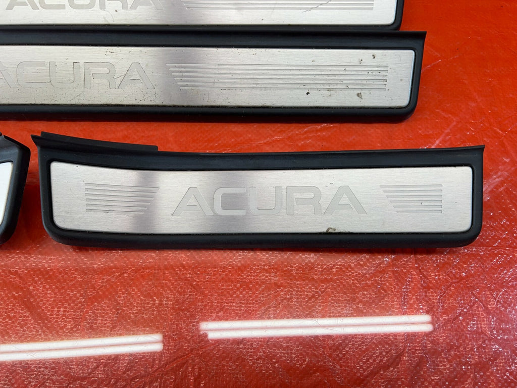 07 08 ACURA TL TYPE S FLOOR PILLAR SCUFF PLATE SET LEFT RIGHT FRONT REAR OEM 1065