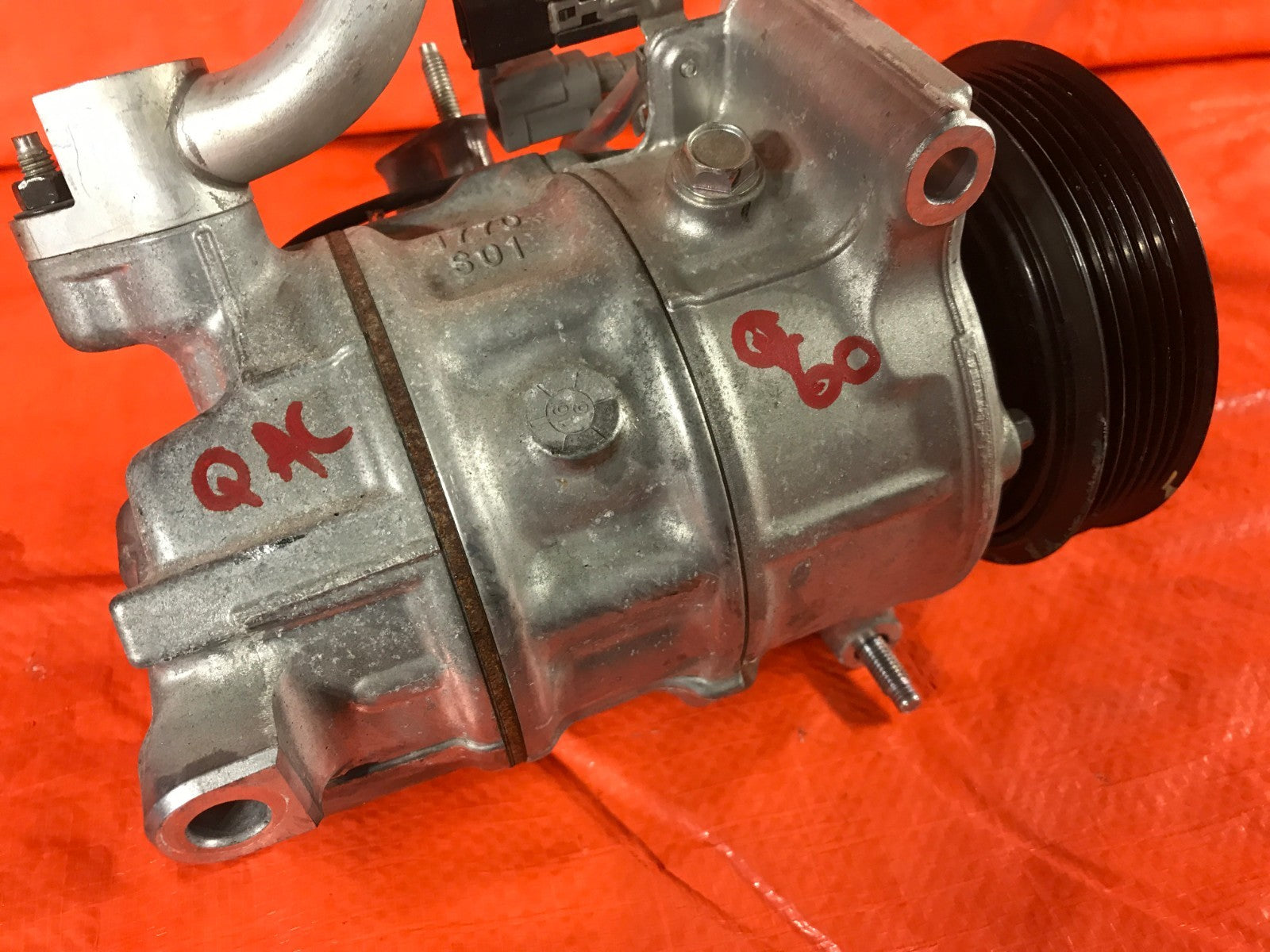 OEM 2017 17 INFINITI Q60 AWD 3.0L TT   AIR CONDITIONING AC COMPRESSOR HVAC5