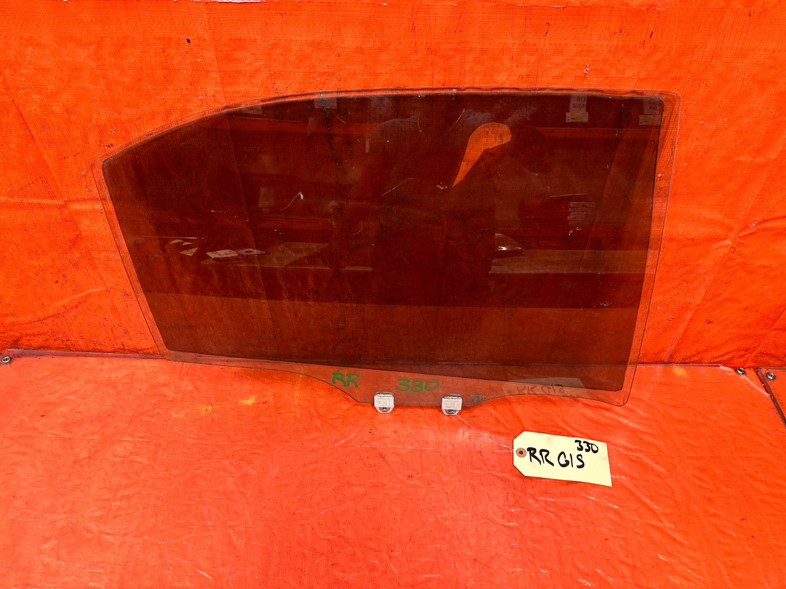04 08 ACURA TSX RIGHT PASS REAR DOOR WINDOW DOOR GLASS OEM #3300