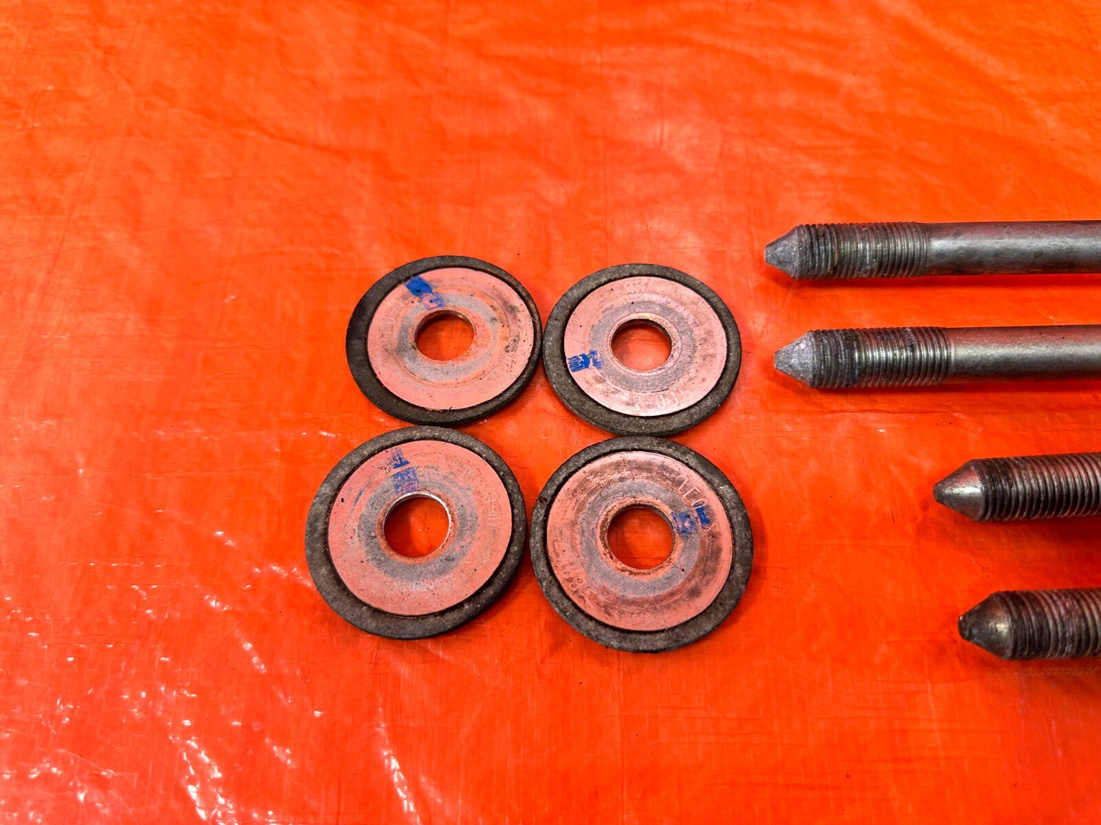 09 14 ACURA TSX   POWER STEERING RACK GEAR BOX BOLTS HARDWARE WASHERS OEM #2792