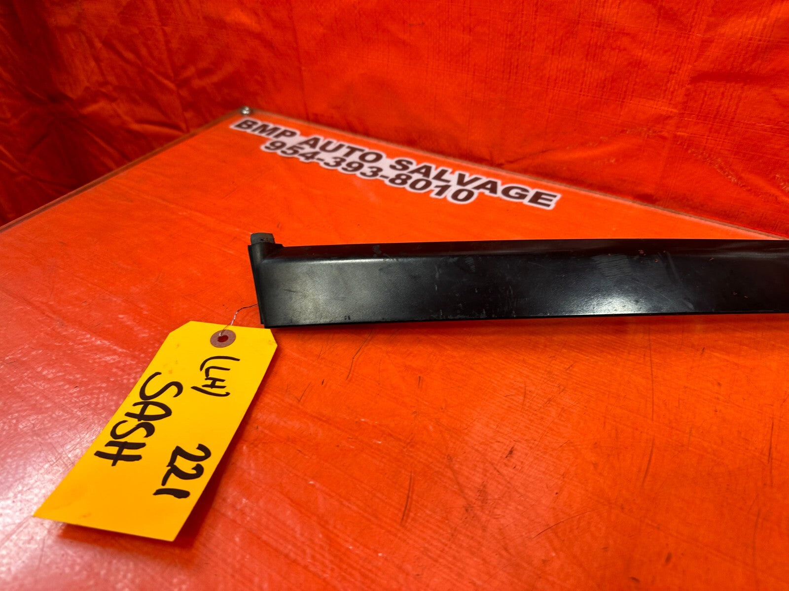 92 93 HONDA CIVIC COUPE & HATCH DRIVER LEFT DOOR SASH TRIM MOLDING STRIP OEM 2215