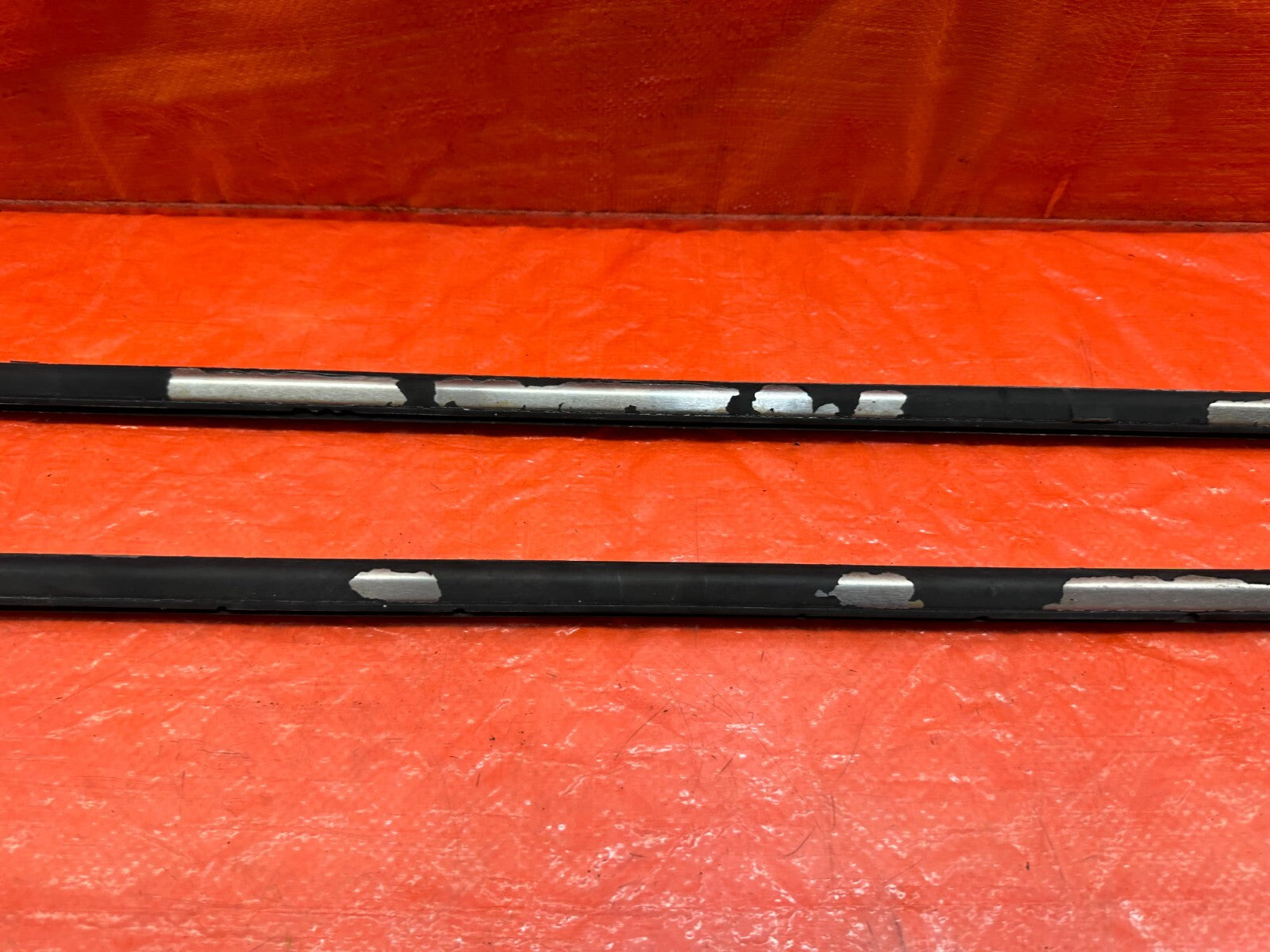 96 00 HONDA CIVIC COUPE HATCH EXTERIOR DOOR WINDOW GLASS TRIM SET LEFT RIGHT 2028