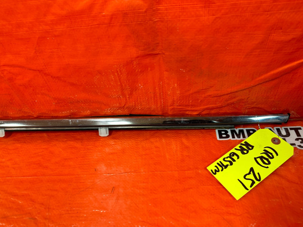 08 12 HONDA ACCORD SEDAN   PASSENGER RIGHT REAR EXTERIOR GLASS TRIM   OEM 2512