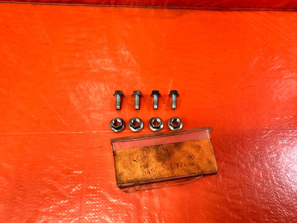 17 20 INFINITI Q60   REAR SUBFRAME CROSSMEMBER CARRIER BOLTS OEM FACTORY #2960