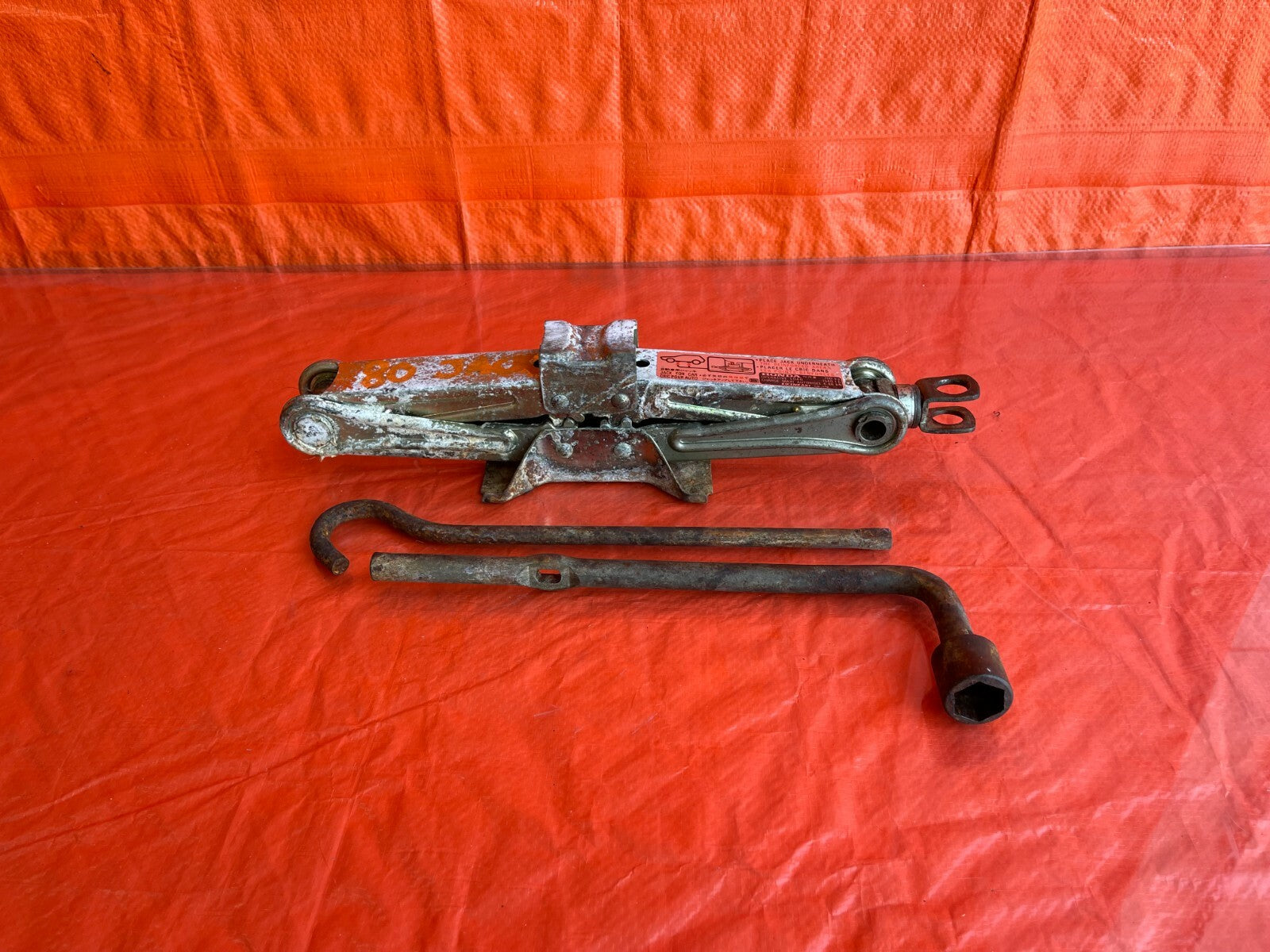 94 01 ACURA INTEGRA   SCISSOR PANTOGRAPH JACK W/ LUG NUT REMOVER & JACK BAR OEM7