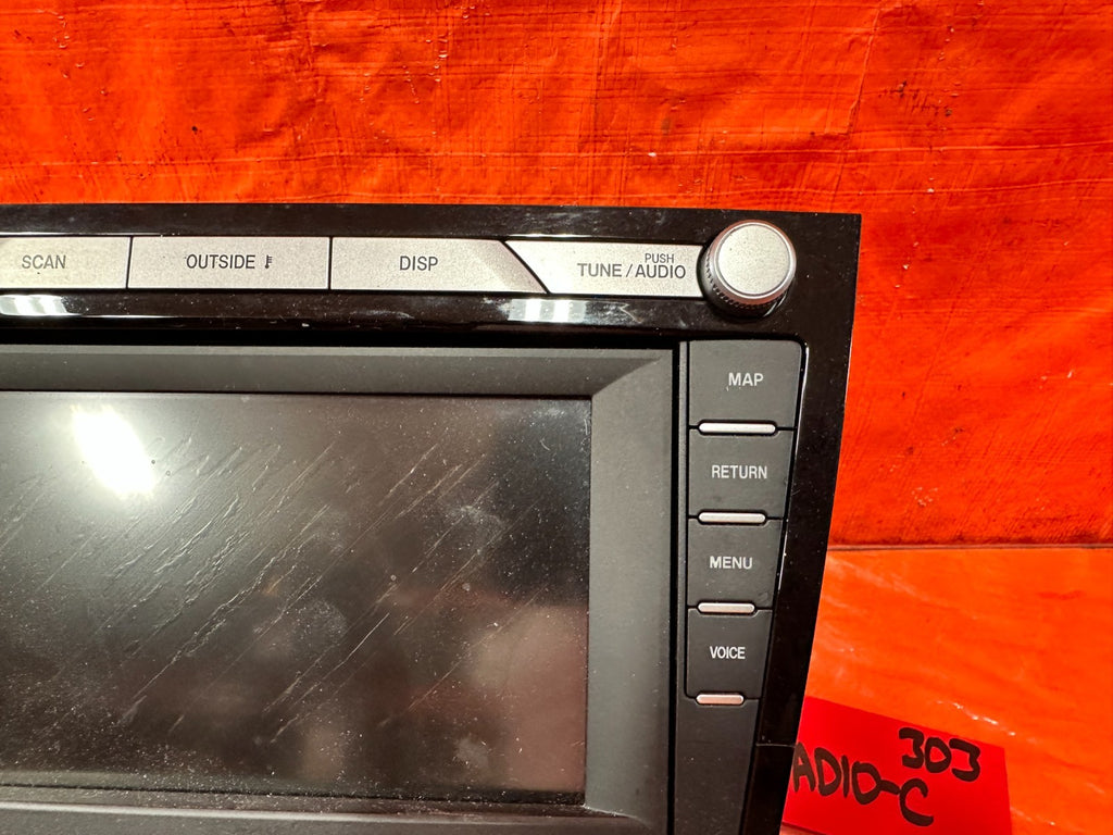 09 11 MAZDA RX8 RX 8   VOICE NAVIGATION RADIO WITH CLIMATE CONTROL FF60 66 DV0A2