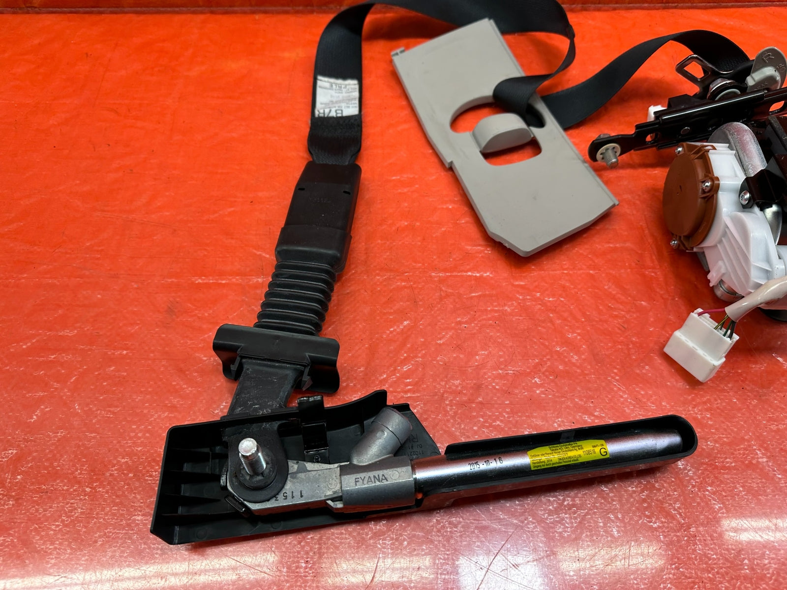 14 16 INFINITI Q50 PASSENGER RIGHT FRONT SEAT BELT SAFETY BELT W/ PRE CRASH #2154