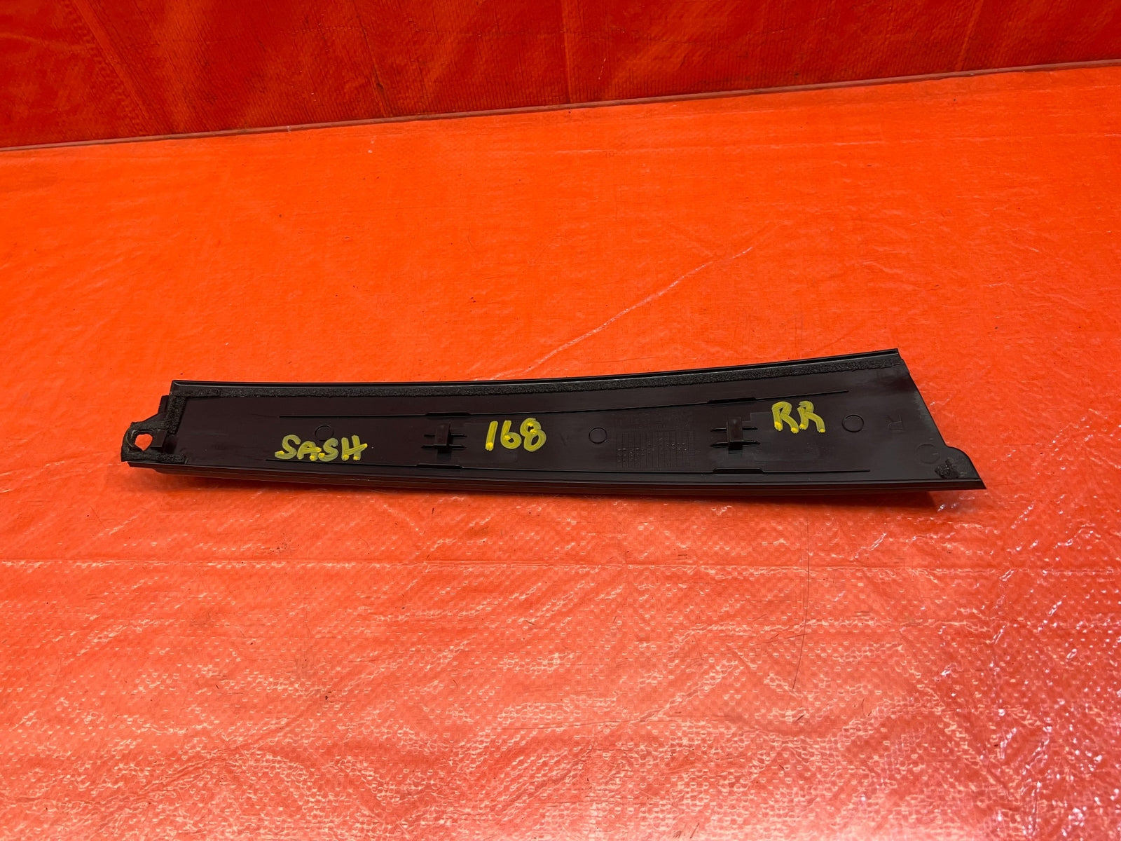 09 14 ACURA TSX   PASSENGER RIGHT REAR DOOR SASH TRIM MOLDING   OEM #1687
