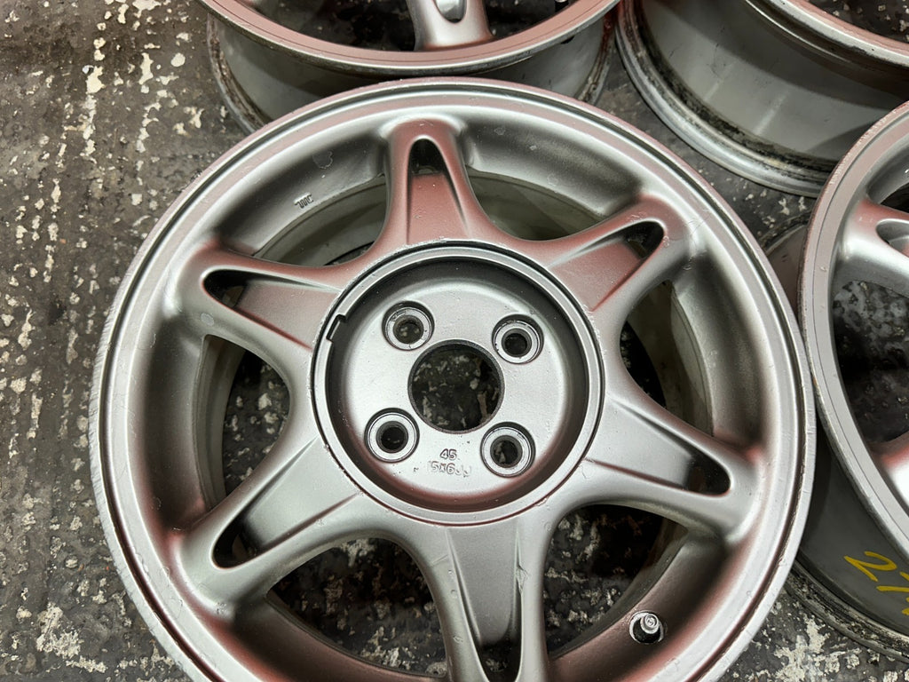94 01 ACURA INTEGRA SNOWFLAKE WHEELS RIMS OEM FACTORY OE #27411