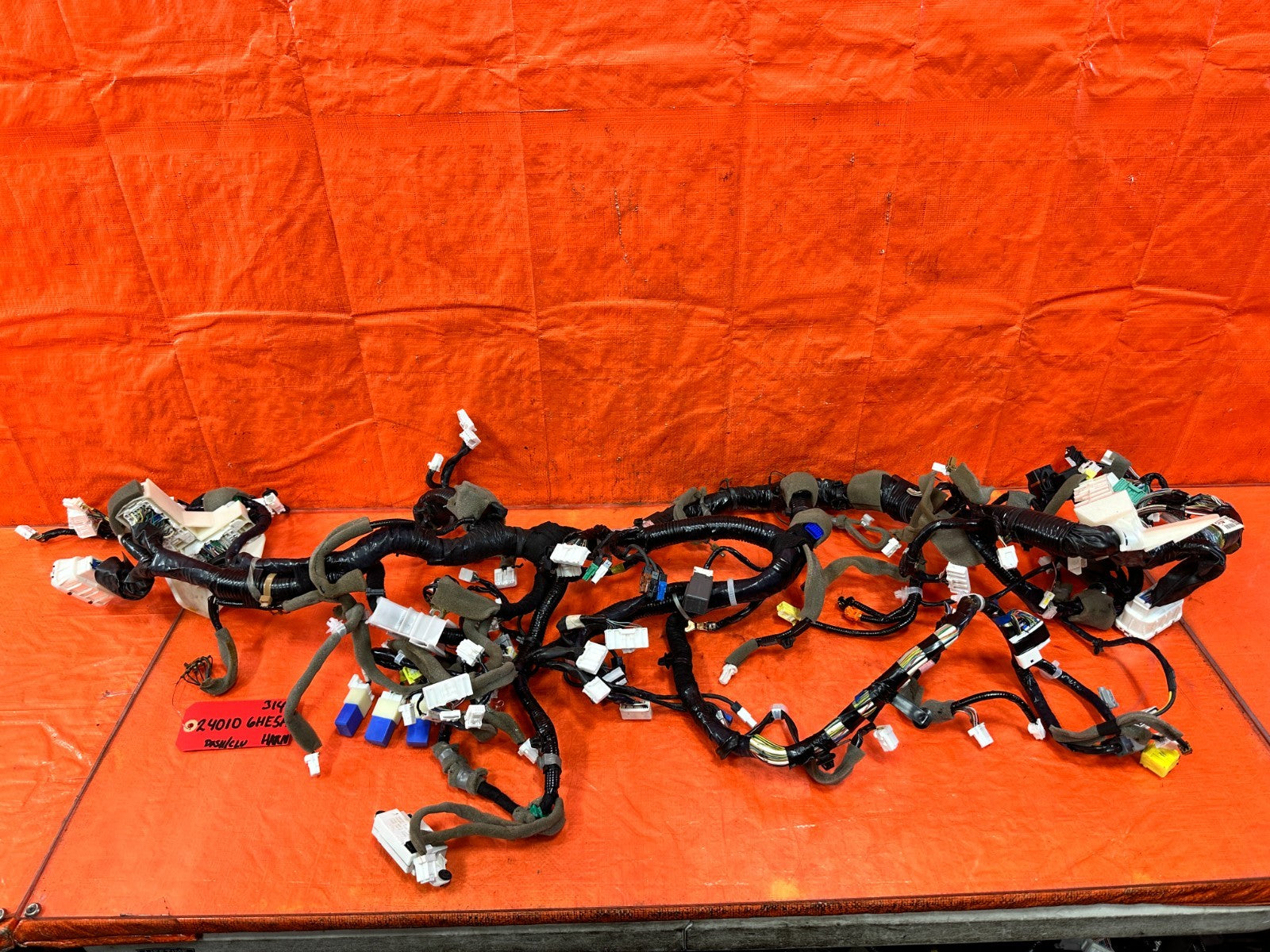 17 INFINITI Q50 RED SPORT 400 DASH BOARD CLUSTER WIRING HARNESS WIRE LOOM #3140