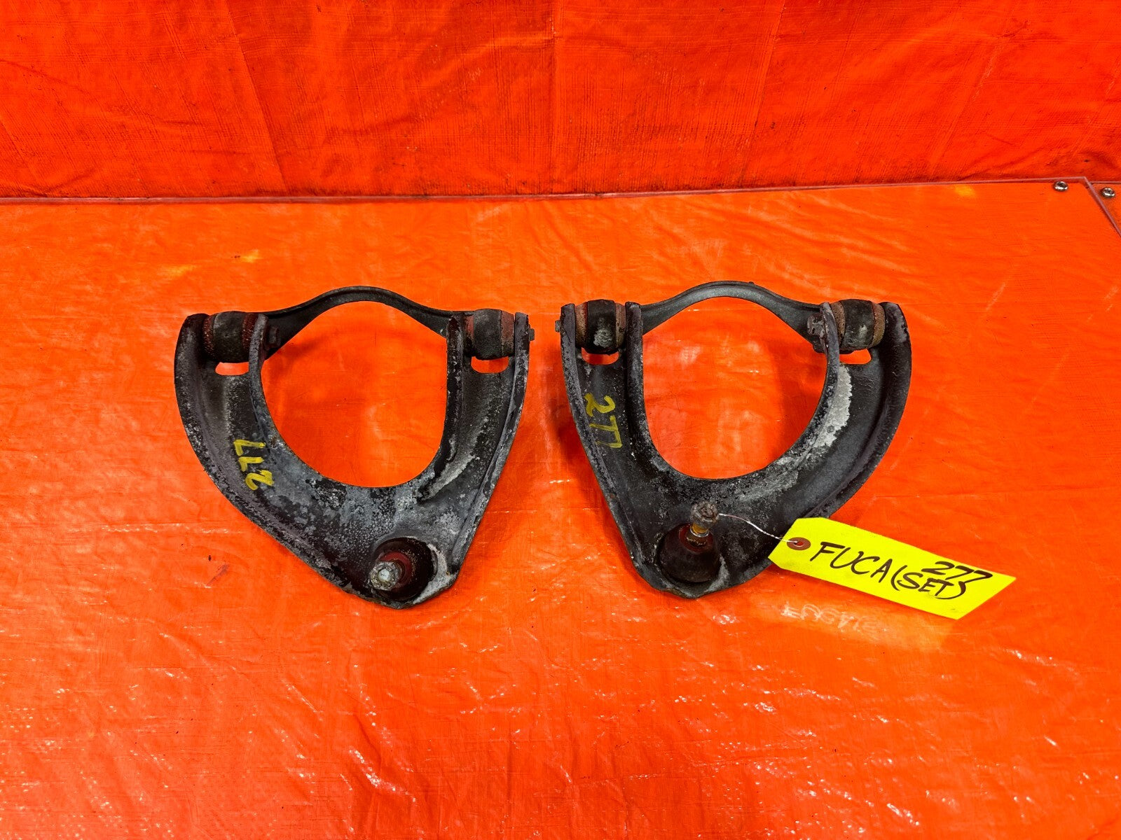 1989 89 HONDA CRX DX   FRONT UPPER CONTROL ARMS LEFT & RIGHT   OEM FACTORY #2777
