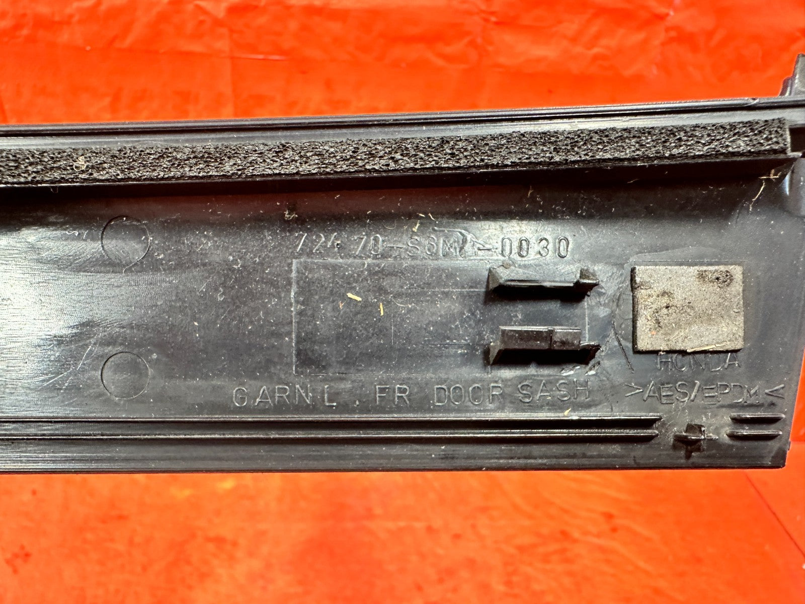 02 06 ACURA RSX   LEFT DOOR SASH PILLAR TRIM   DRIVER SIDE   OEM OE #3153