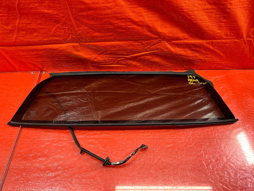 02 09 HONDA S2000   REAR SOFT TOP GLASS WINDOW W/ HONDA LOGO   OEM FACTORY #1970