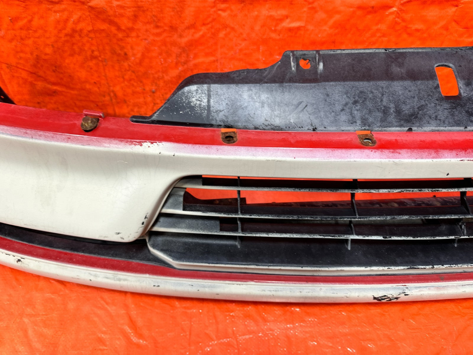 90 91 HONDA CIVIC HATCHBACK FRONT BUMPER COVER W/ RE BAR AND LIGHTS COMPLETE OEM12