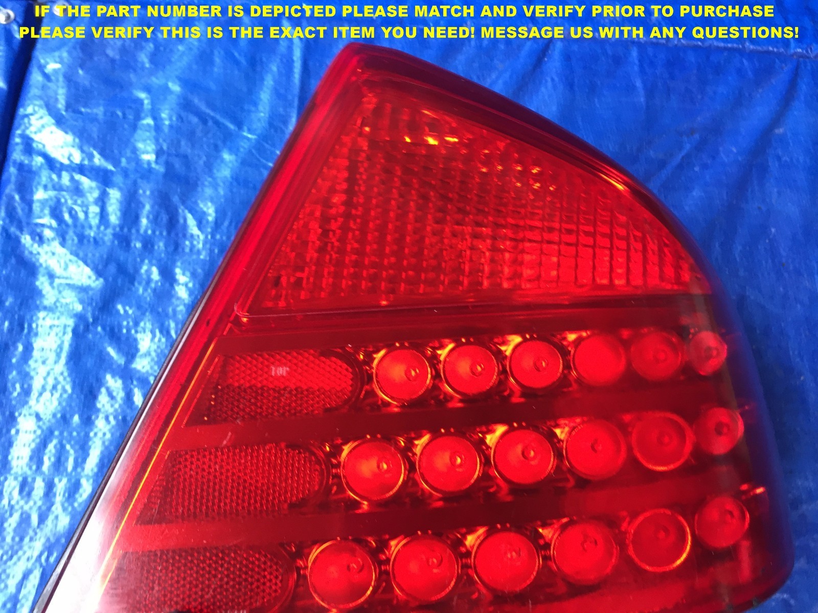 OEM 2003 2004 03 03 INFINITI  G35 4 DOOR SEDAN PASSENGER RIGHT TAIL LIGHT 7B2