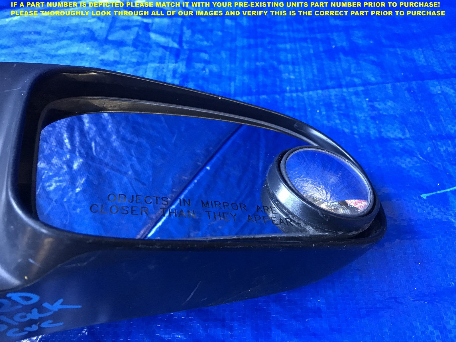 OEM 01 2002 2003 2004 2005 HONDA CIVIC SEDAN PASSENGER RIGHT SIDE VIEW MIRROR 4