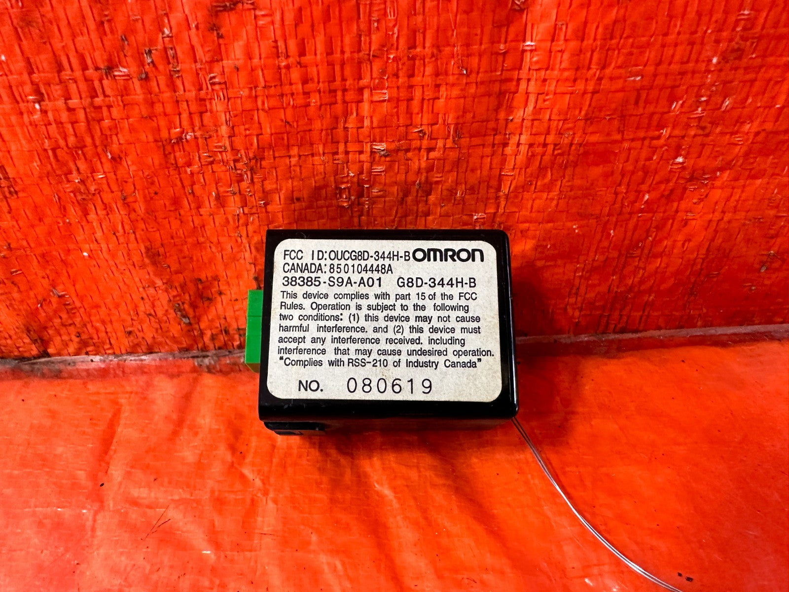 02 05 HONDA CIVIC SI EP3 HATCHBACK   KEYLESS ENTRY MODULE   38385 A9A A01   #3061