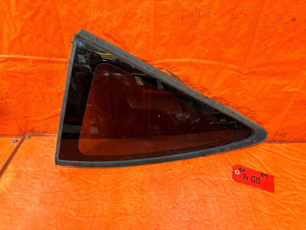 94 01 ACURA INTEGRA 2D MODEL   REAR QUARTER 1/4 GLASS   DRIVER LEFT OEM #3090