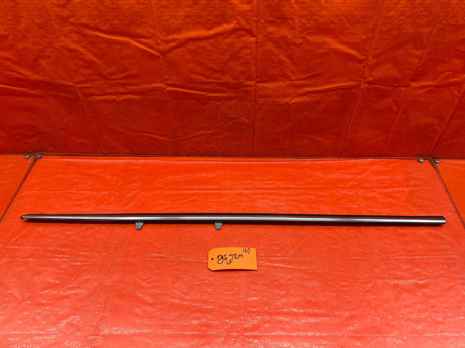 98 02 HONDA ACCORD SEDAN   DRIVER LEFT REAR DOOR EXTERIOR WINDOW TRIM   OEM #1670