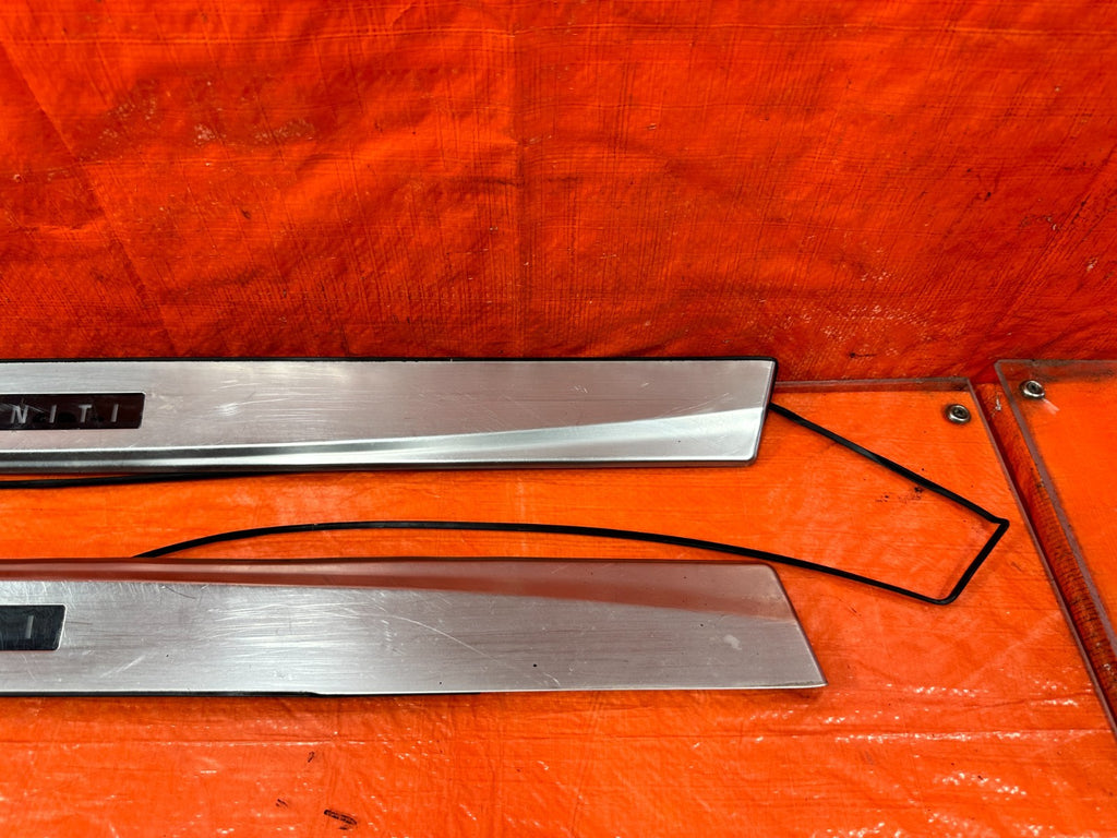 08 15 INFINITI G37 Q60 COUPE   ILLUMINATING FLOOR PILLARS W/ PLUG N PLAY HARNESS6