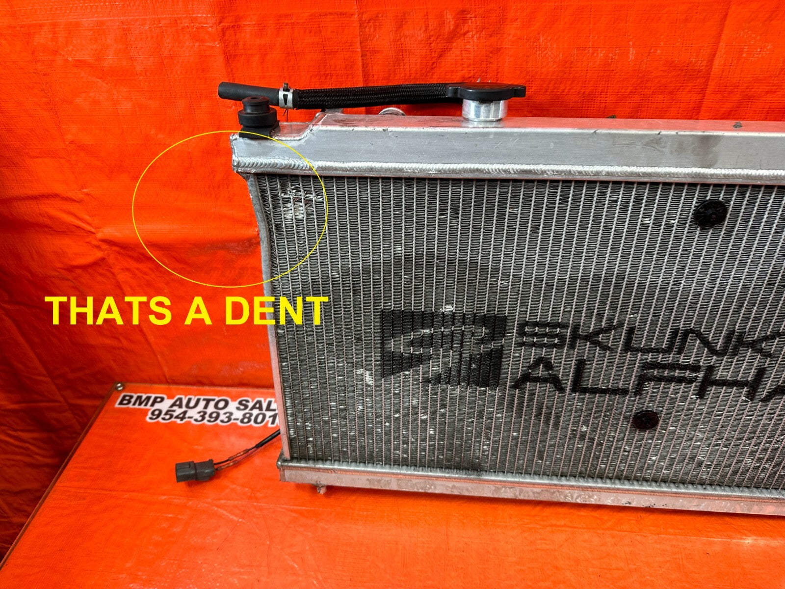 94 01 ACURA INTEGRA   SKUNK2 ALPHA RADIATOR W/ 2 SPAL SLIM FANS   #2538