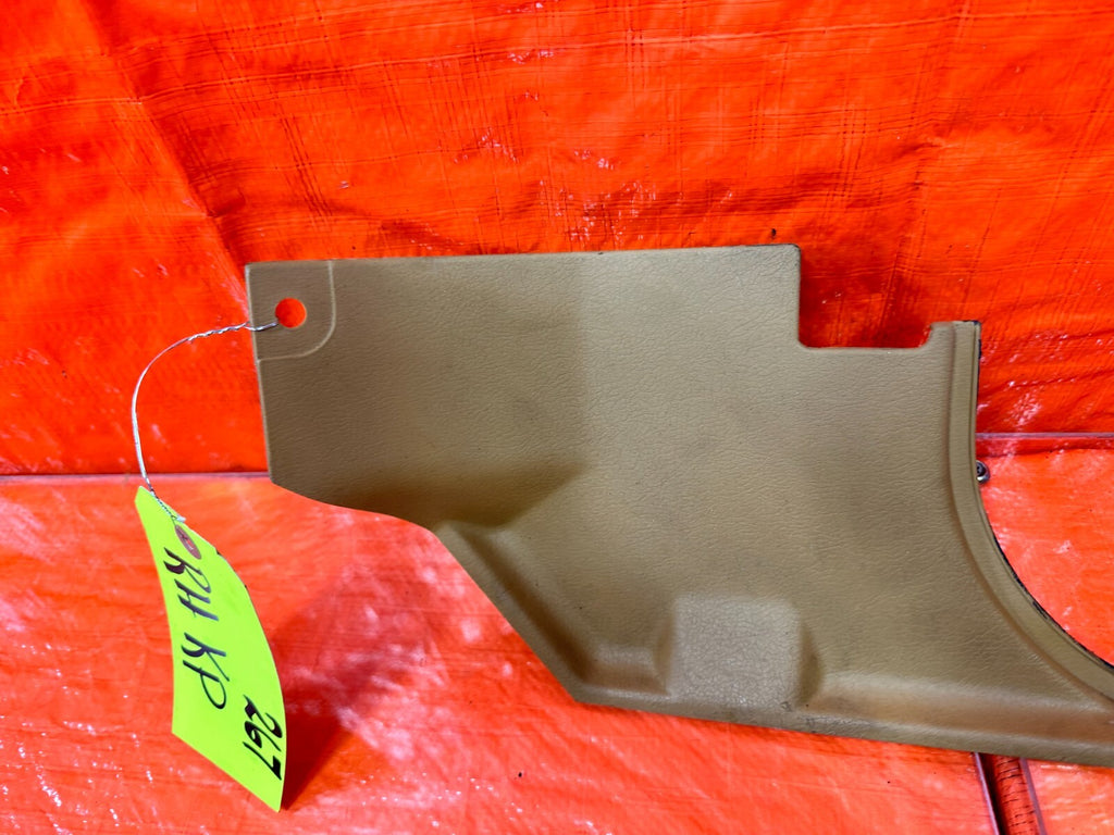 90 93 MAZDA MX 5 MIATA   KICK PANEL   PASSENGER RIGHT SIDE   BROWN TAN OEM #2676