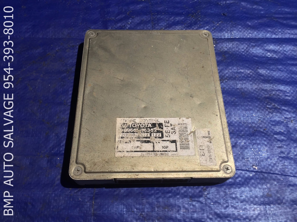 OEM 1996 TOYOTA TERCEL ECU # 89661 16352 ENGINE COMPUTER BRAIN ECM #1112 #TGT20