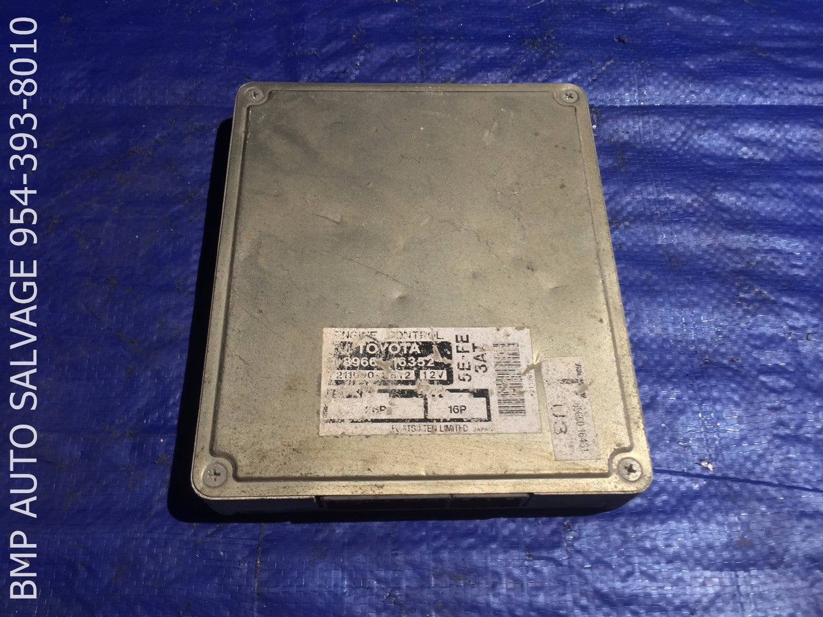 OEM 1996 TOYOTA TERCEL ECU # 89661 16352 ENGINE COMPUTER BRAIN ECM #1112 #TGT20