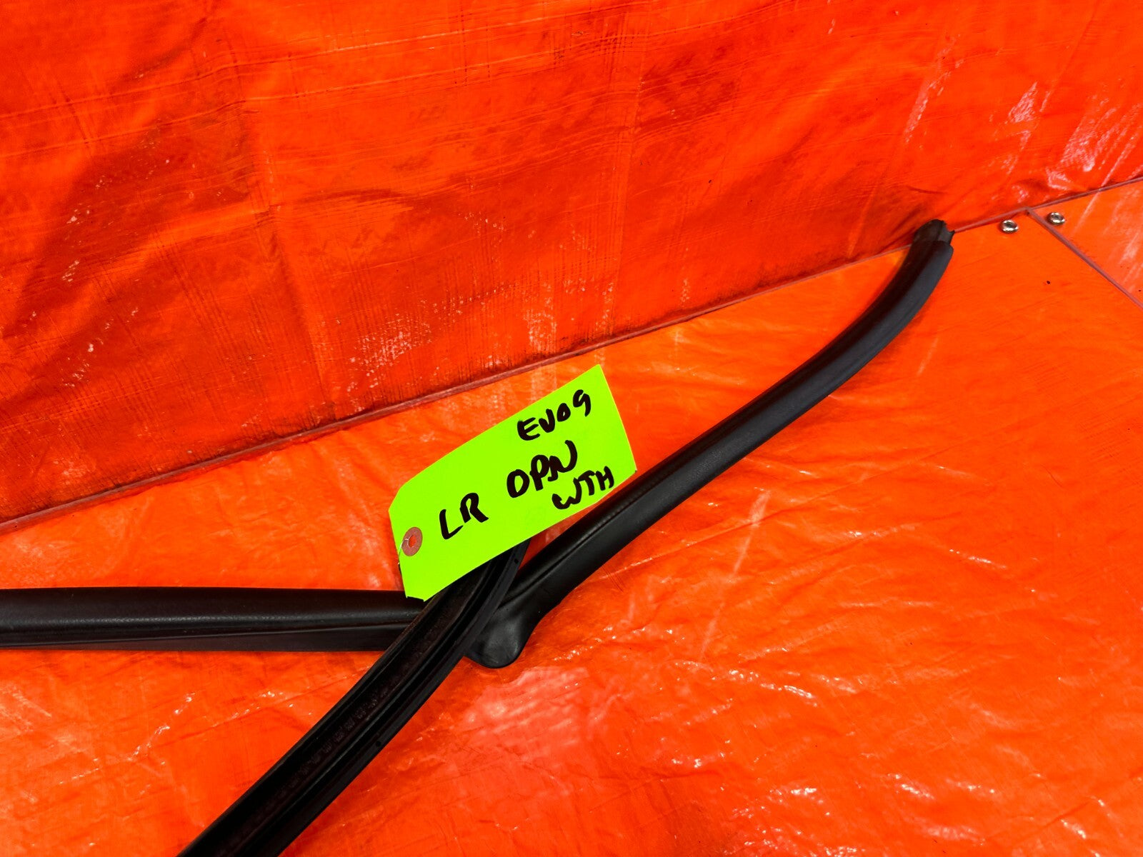 03 06 LANCER EVOLUTION VIII 8 EVO IX 9   LEFT REAR DOOR TO CHASSIS OPEN TRIM11