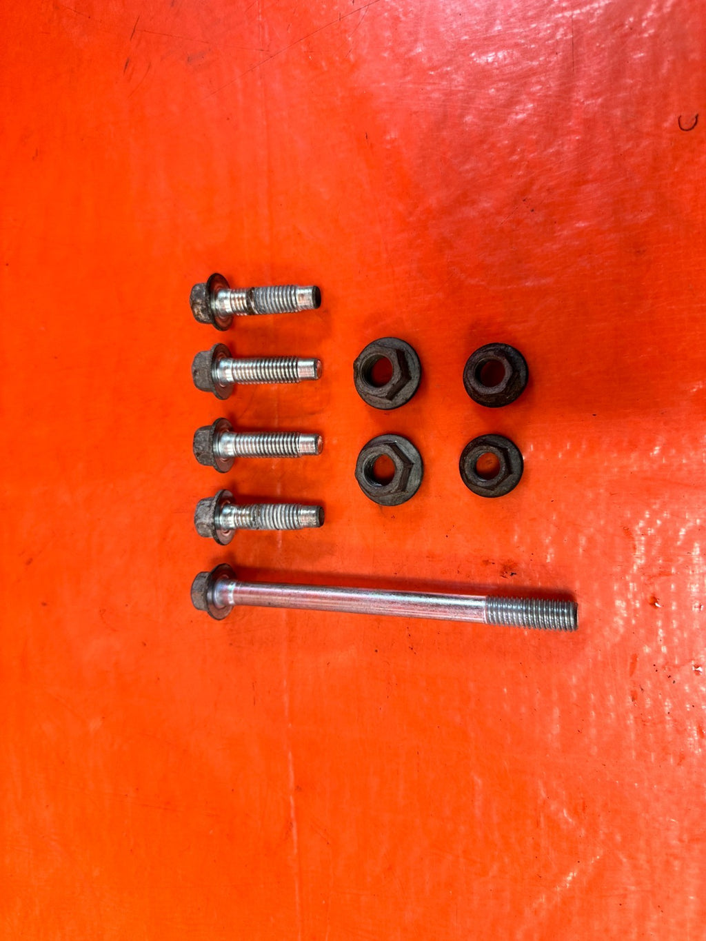16 24 INFINITI Q50   3.0L   ENGINE MOUNT BRACKET BOLTS NUTS OEM 3162