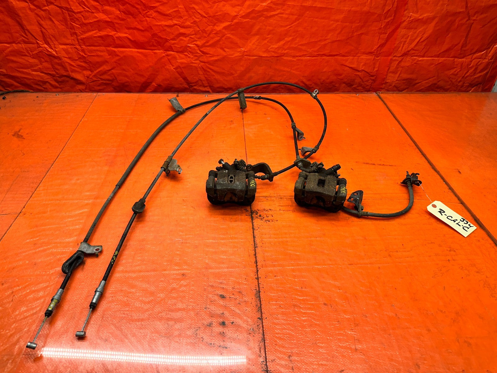 13 15 HONDA CIVIC SI 4D 2.4L REAR LEFT RIGHT BRAKE CALIPER SET ASSEMBLY OEM #3340